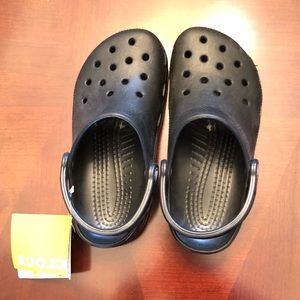 Black clog crocs